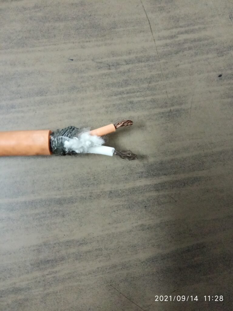 2-core x 1.0 sq mm flexible type S compensating cable, EPR insulated, shielded with ATC braiding, overall PCP sheath